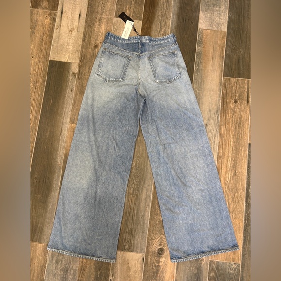 RAG & BONE Miramar Sofie Wide-Leg Pants RAILY NWT *FLAWED SWEAT PANT JEANS 28 - Picture 3 of 13